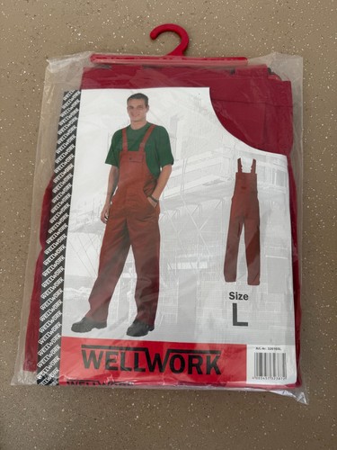 Herren arbeitslatzhose rot - herren,